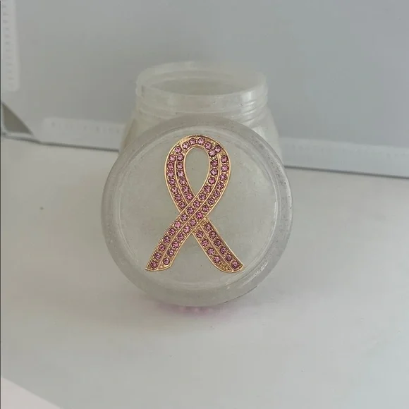 Pink Ribbon Decorated Jar - Picture 2 of 2